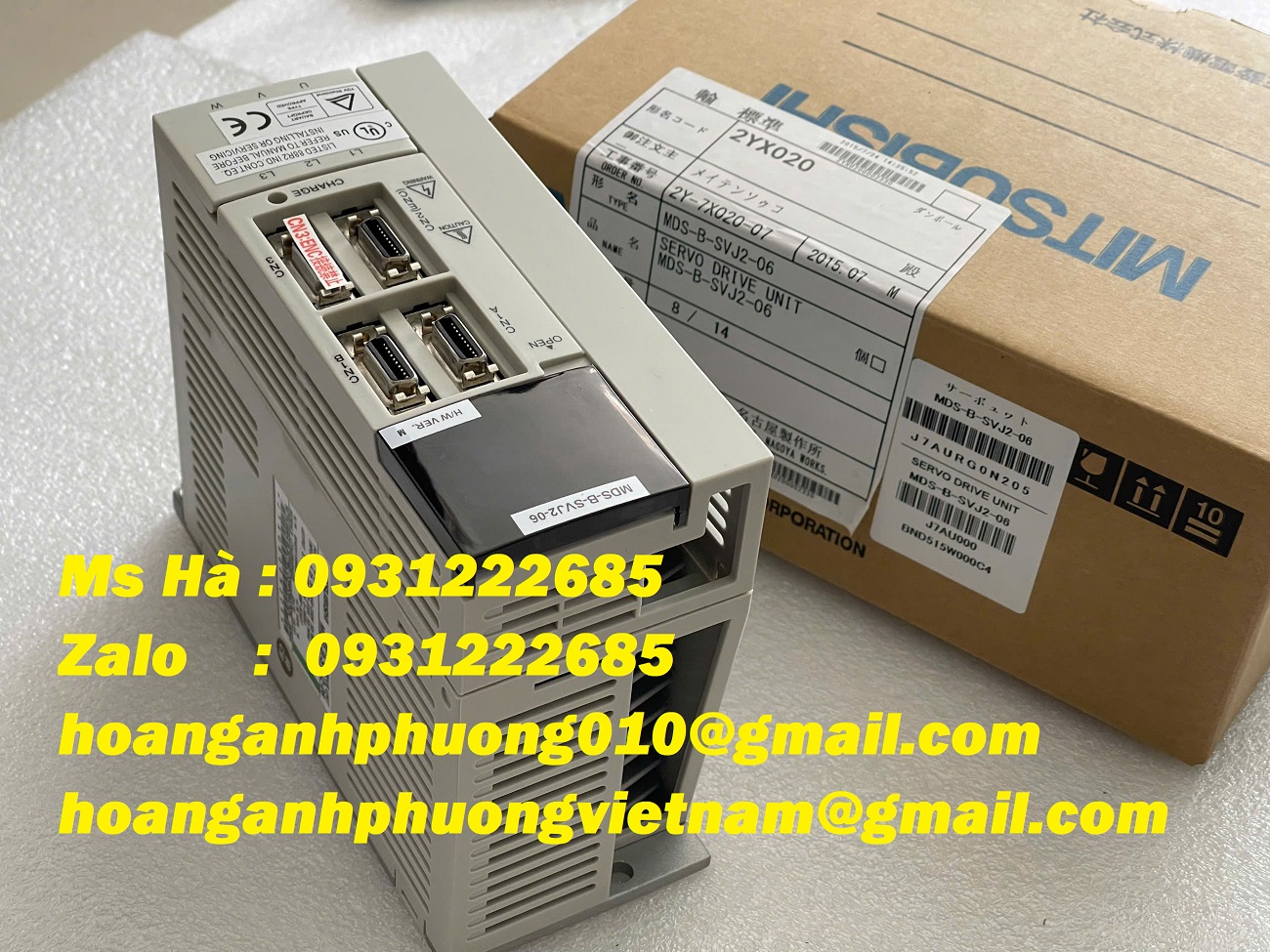 Servo MDS-B-SVJ2-06 mitsubishi 0.6kW - giao nhanh chóng