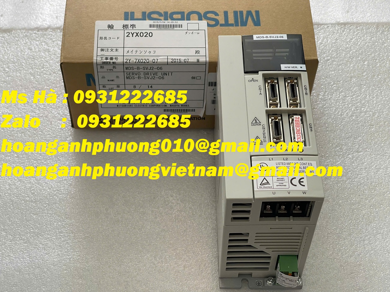 Servo MDS-B-SVJ2-06 mitsubishi 0.6kW - giao nhanh chóng