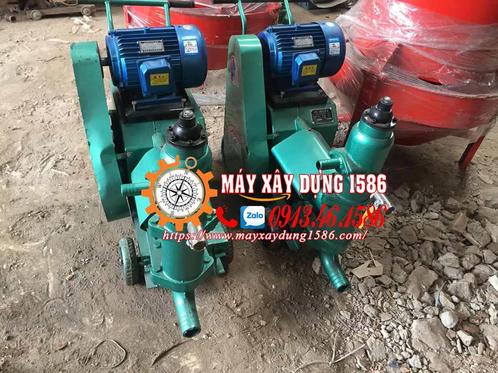 Máy bơm vữa 1 piston, hàng sẵn kho giá tốt