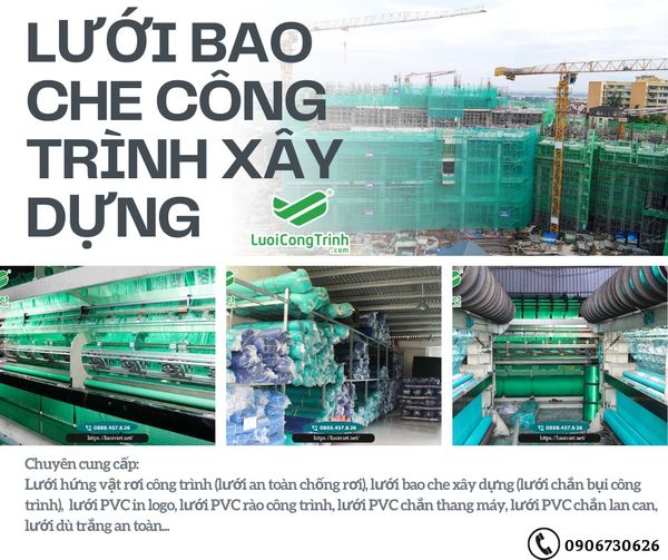 Lưới bao che xây dựng - Lưới Công Trình