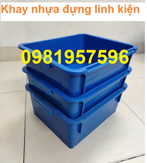 khay nhựa đặc, thùng nhựa đựng linh kiện, thùng nhựa A3