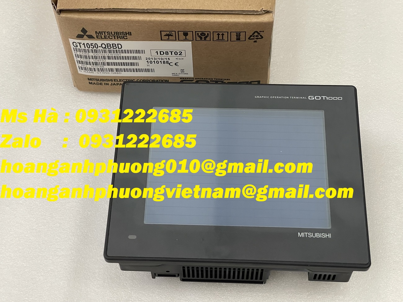 HMI 24VDC mitsubishi GT1050-QBBD chính hiệu - nhập bán toàn quốc