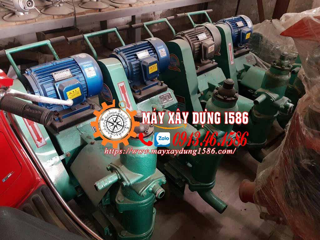 Máy bơm vữa sika 1 pitton, thùng trộn 2 tầng