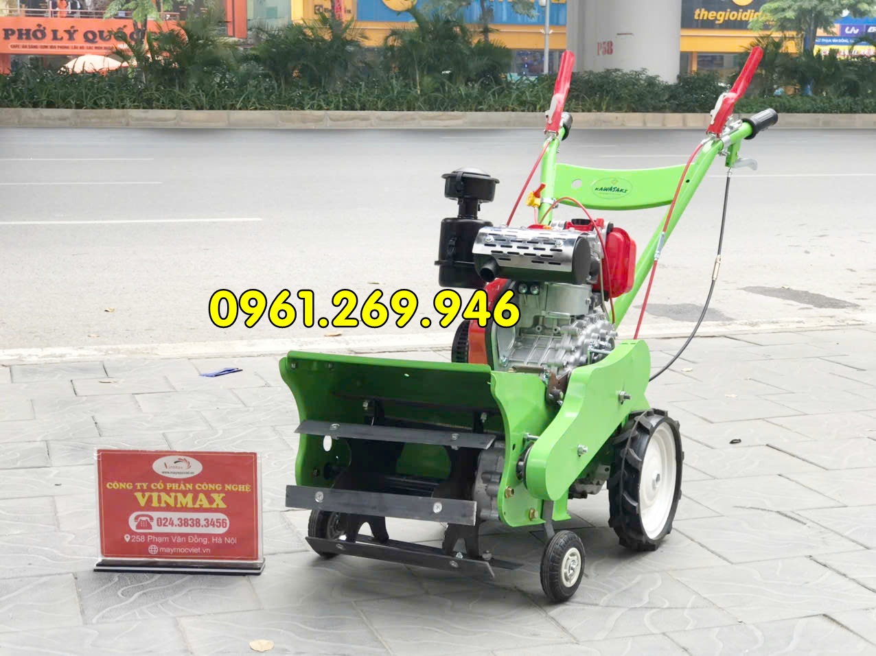 Máy cắt cỏ trục băm 5 chức năng Kawasaki KD173