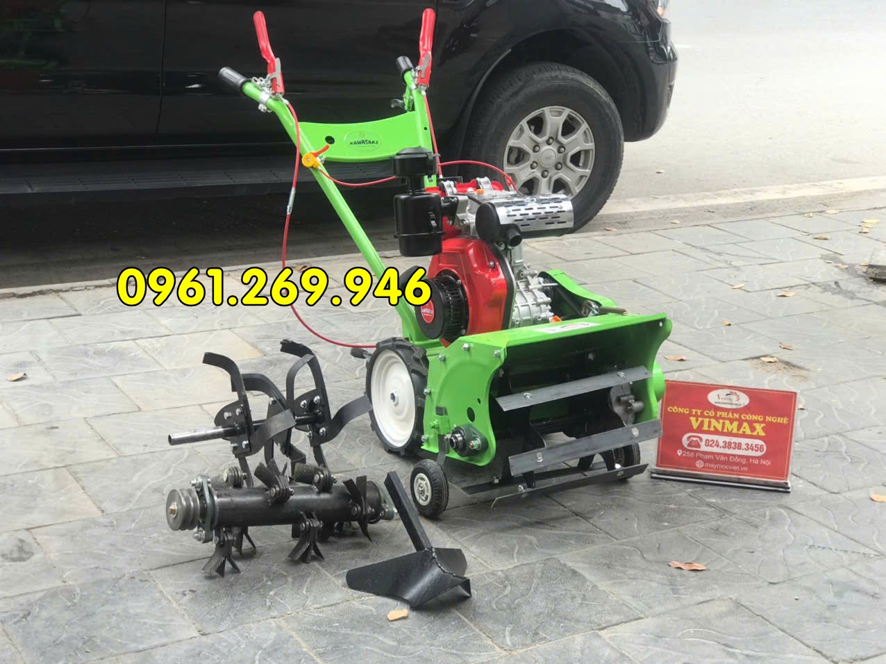 Máy cắt cỏ trục băm 5 chức năng Kawasaki KD173