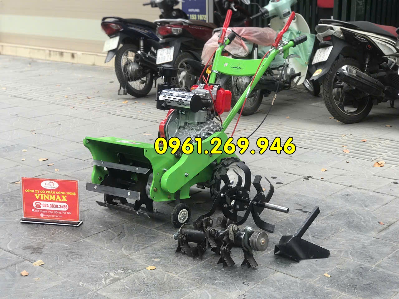 Máy cắt cỏ trục băm 5 chức năng Kawasaki KD173