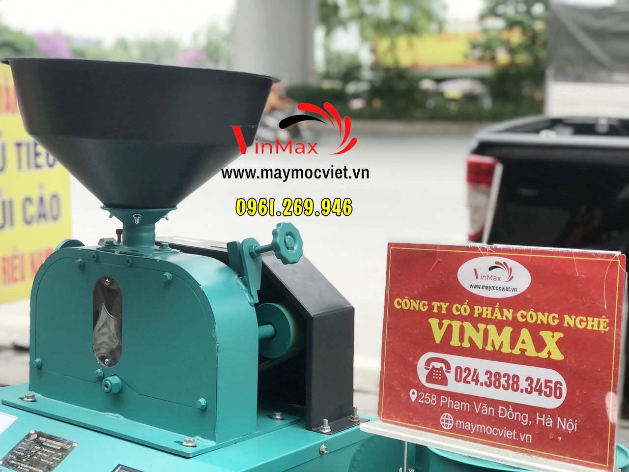 Máy xát gạo 2 chức năng xát trắng xát lứt motor điện 3kw