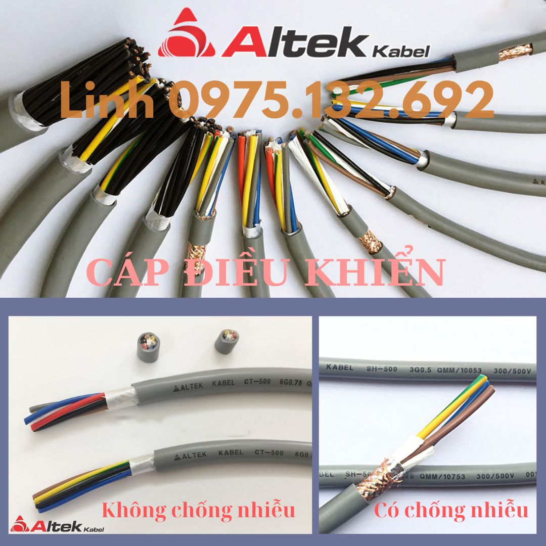 Cáp điều khiển Altek Kabel tiêu chuẩn Châu Âu