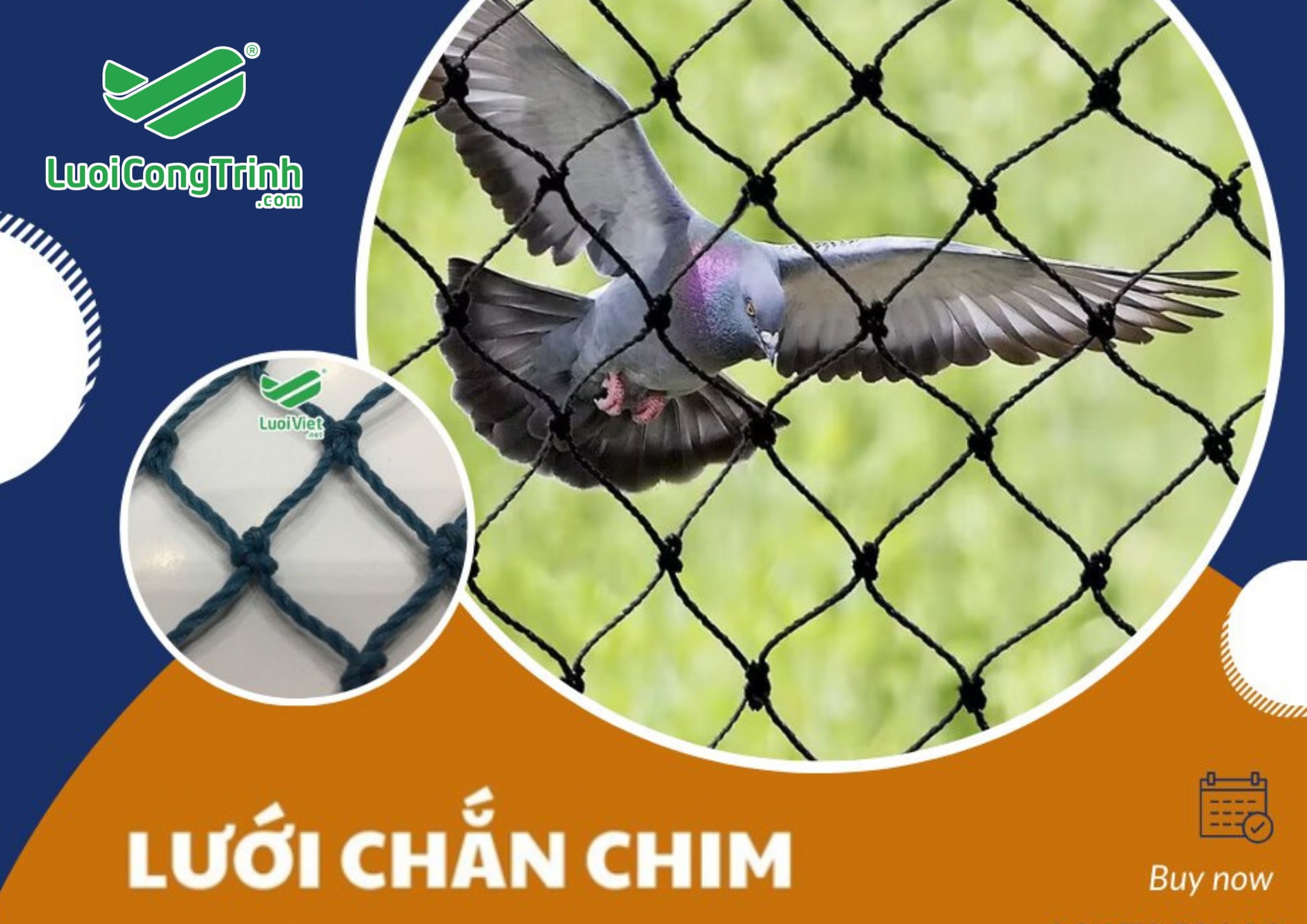 Lưới chắn chim-giải pháp bảo vệ mùa màng hiệu quả