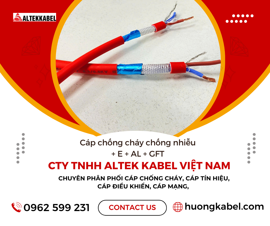 Cáp chống cháy, Cáp báo cháy, Cáp chậm cháy 2 core giá sỉ