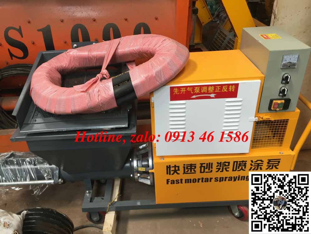 máy bơm phun vữa zp380 chạy điện giá rẻ