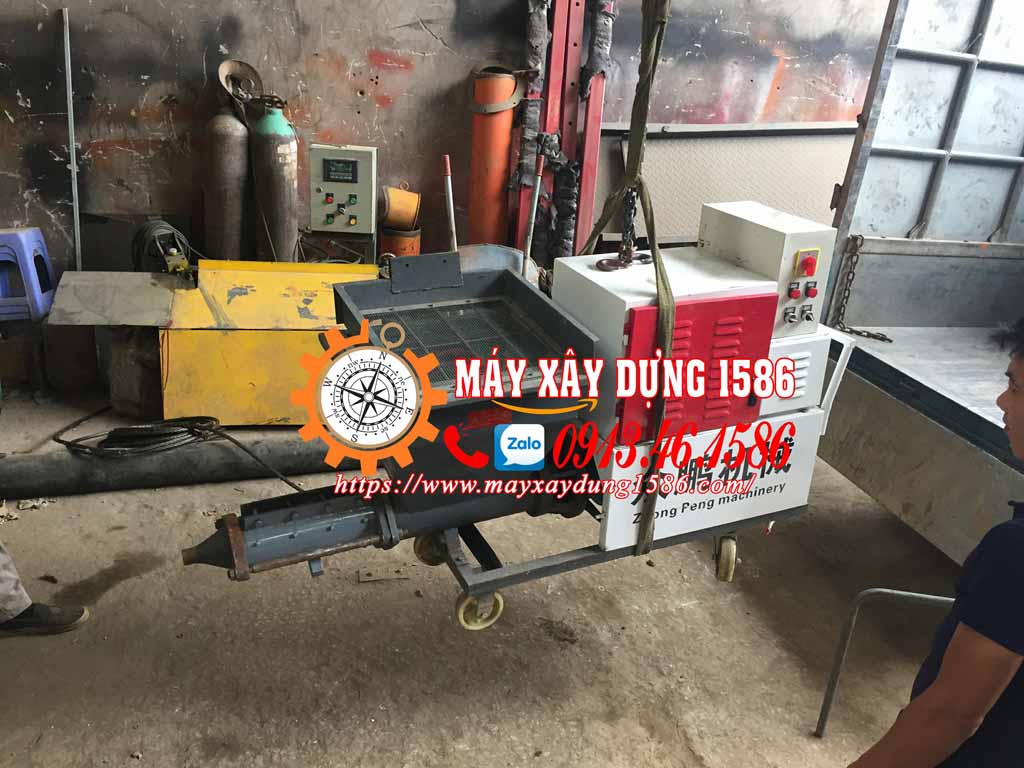 máy bơm phun vữa zp380 chạy điện giá rẻ