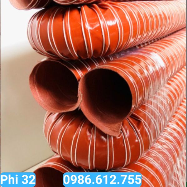 ống silicone chịu nhiệt phi 100 dùng dẫn khí nóng