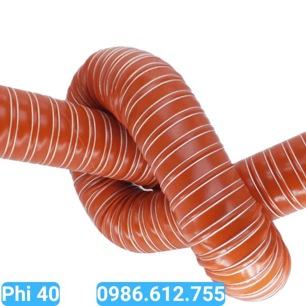 ống silicone chịu nhiệt phi 100 dùng dẫn khí nóng