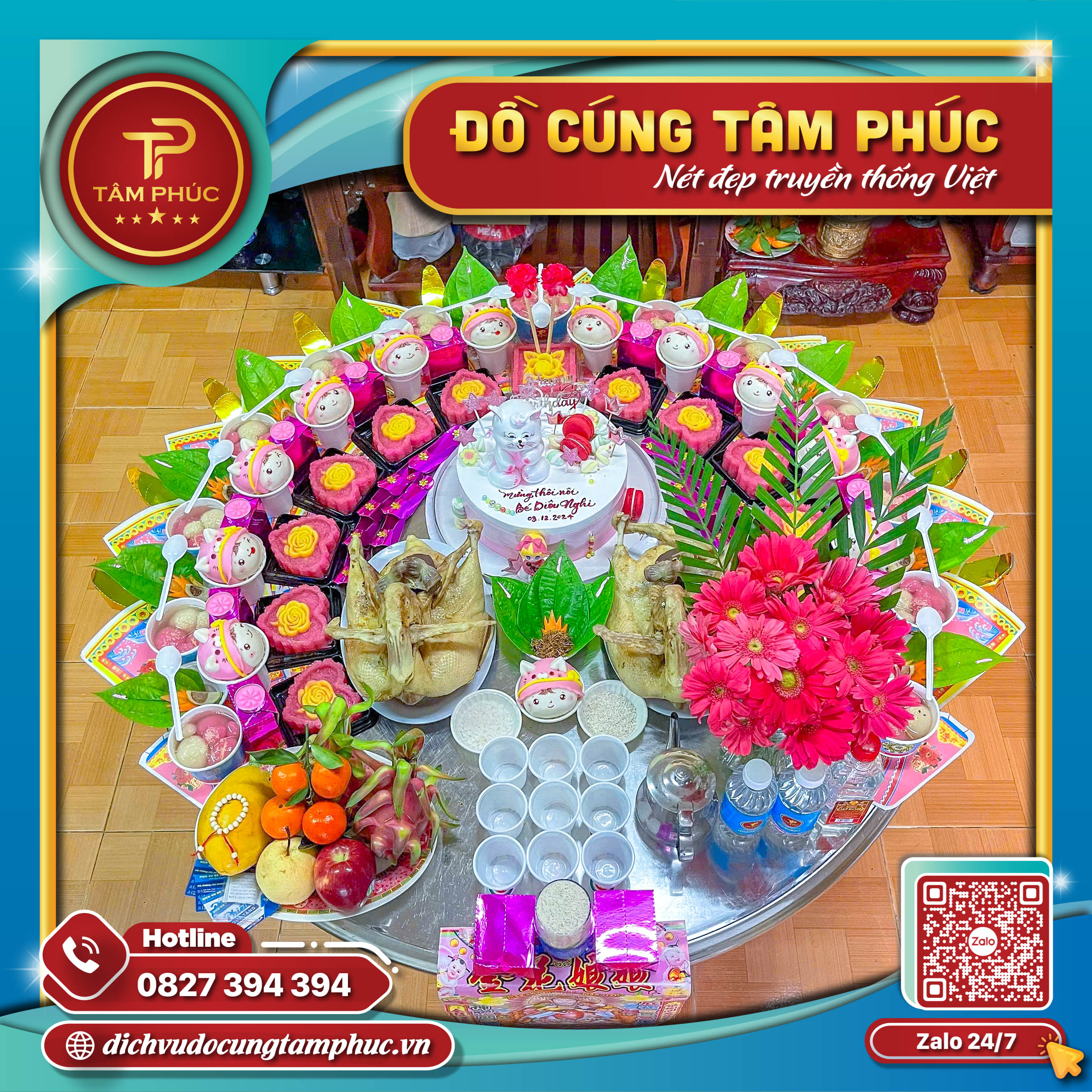 Mâm Cúng Căn, Lời Cầu Chúc Bình An Cho Bé