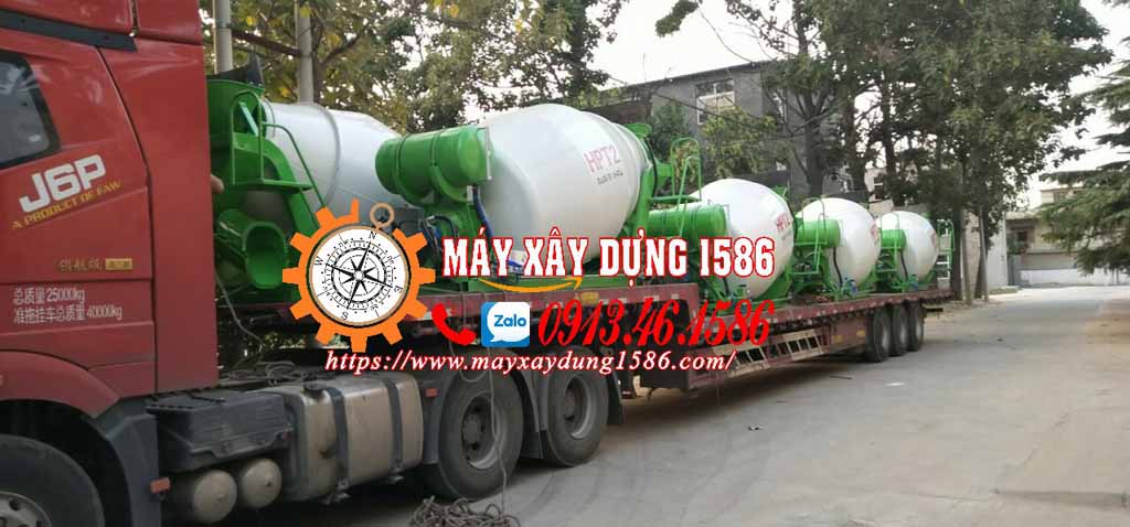 Bồn trộn bê tông mini 2-3-4-5 m3/mẻ trộn