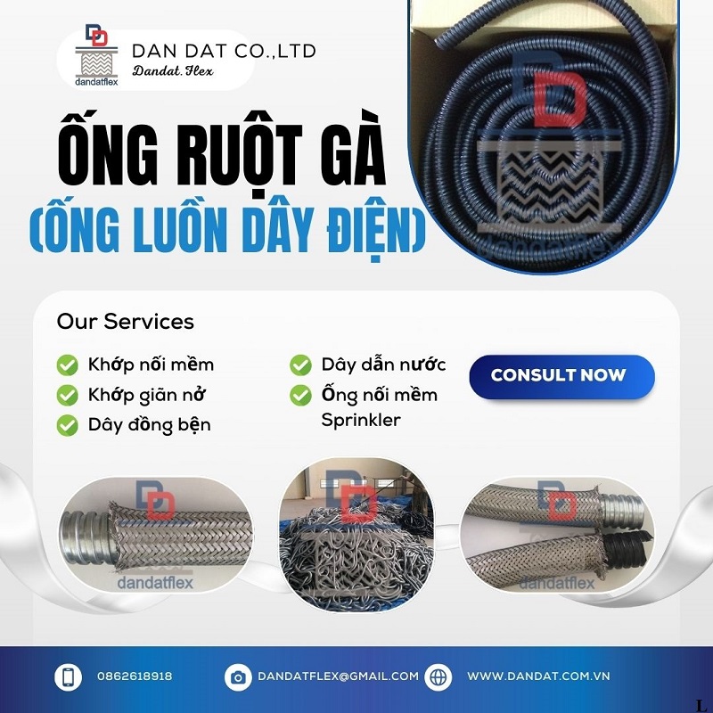 Báo giá ống ruột gà luồn dây điện  ( ống thép mềm luồn dây điện )