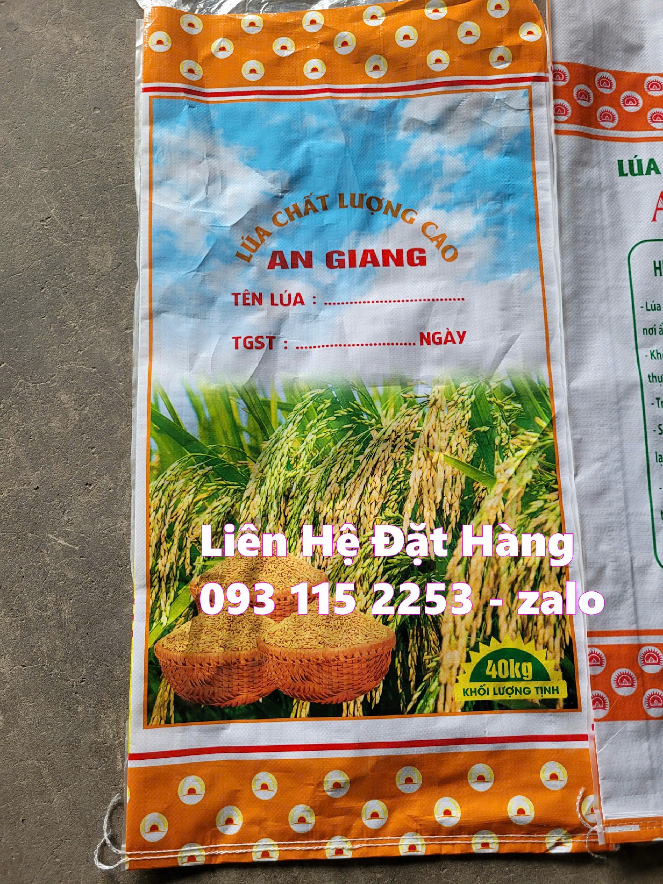 Bao lúa giống 40kg Giải pháp cho mọi nông dân