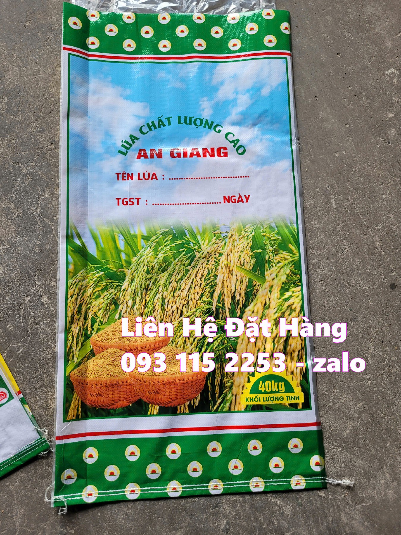 Bao lúa giống 40kg Giải pháp cho mọi nông dân