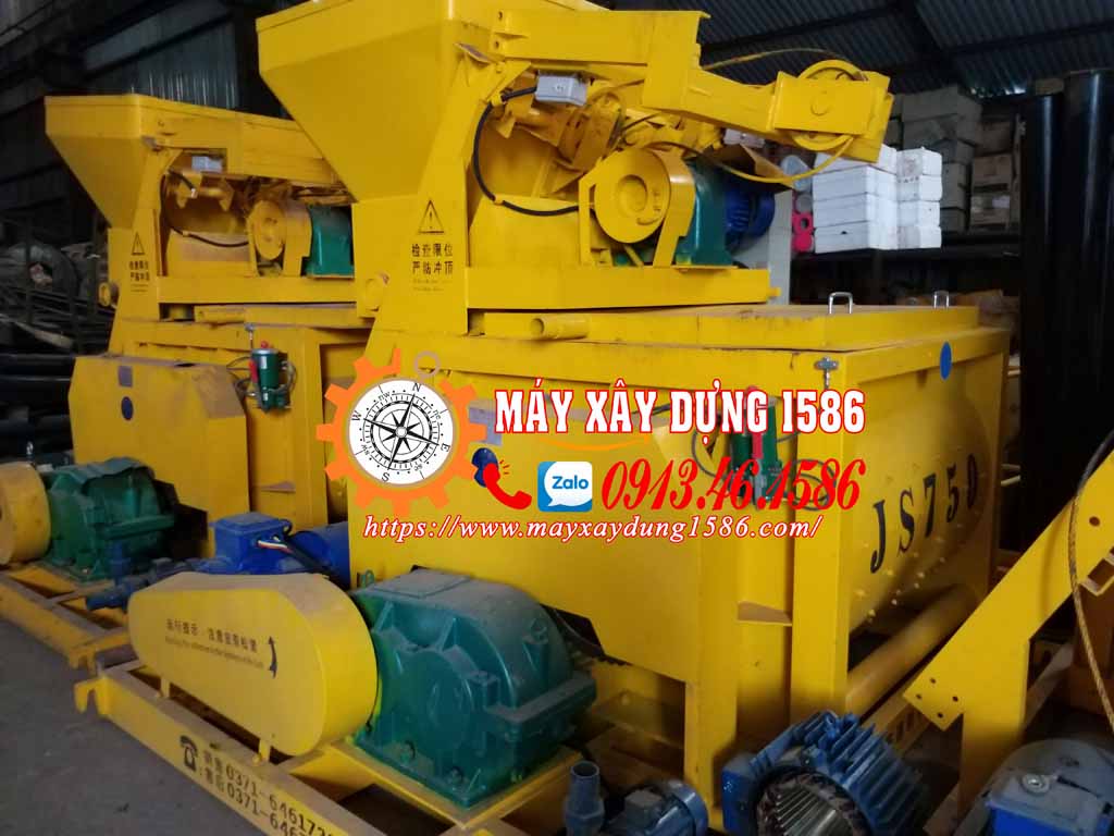 Máy trộn, trạm trộn bê tông js500, hàng sẵn kho