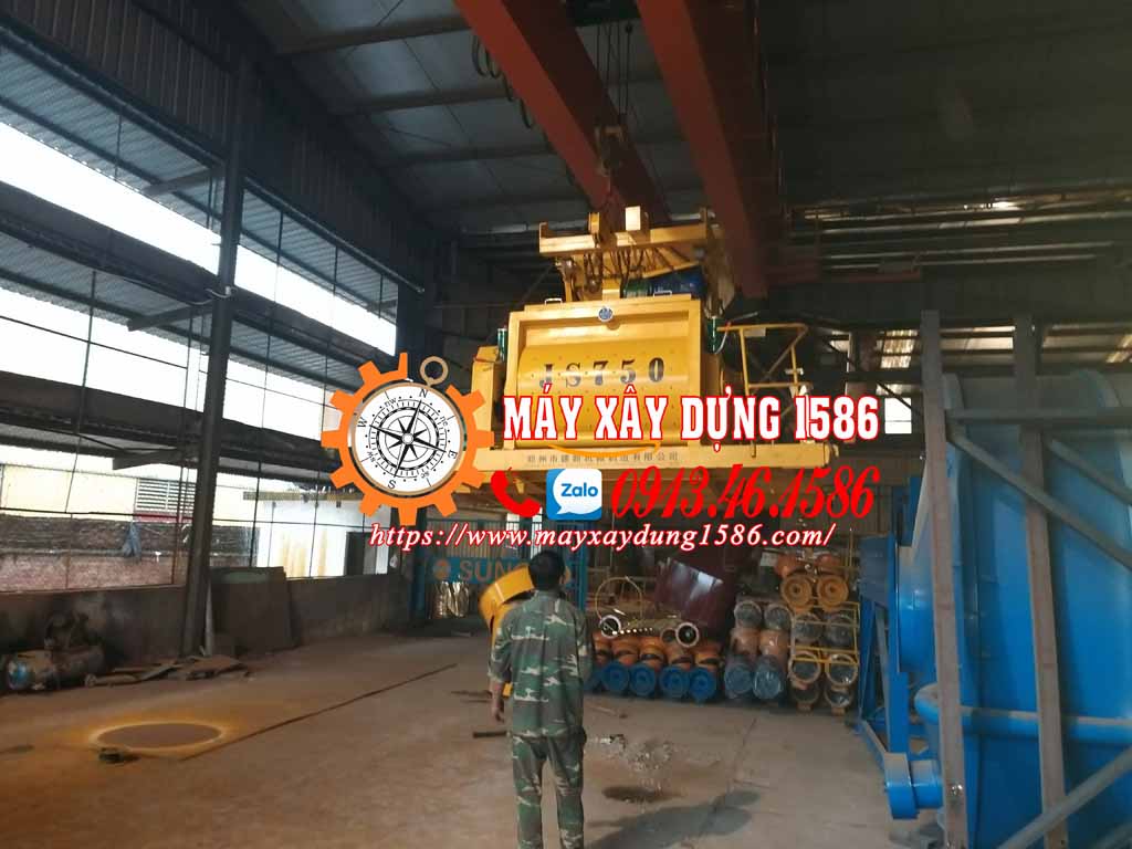 Máy trộn, trạm trộn bê tông js500, hàng sẵn kho