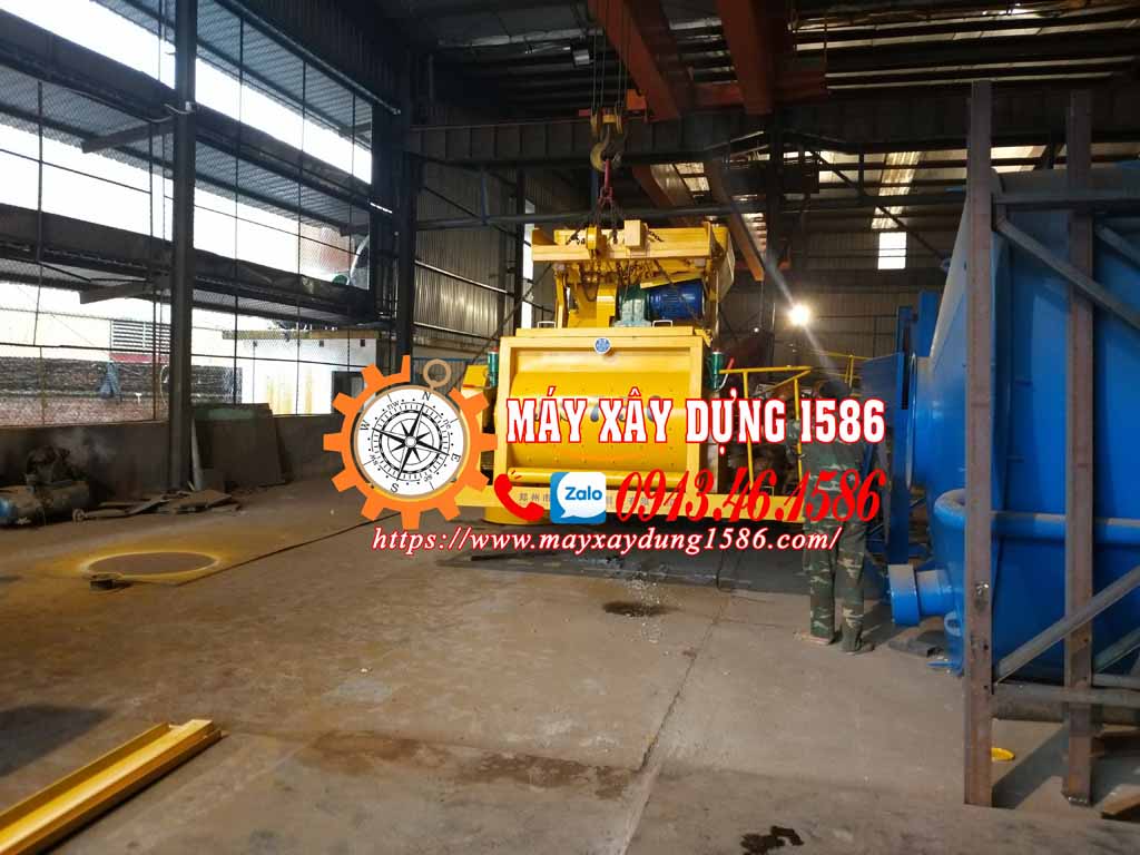 Máy trộn, trạm trộn bê tông js500, hàng sẵn kho