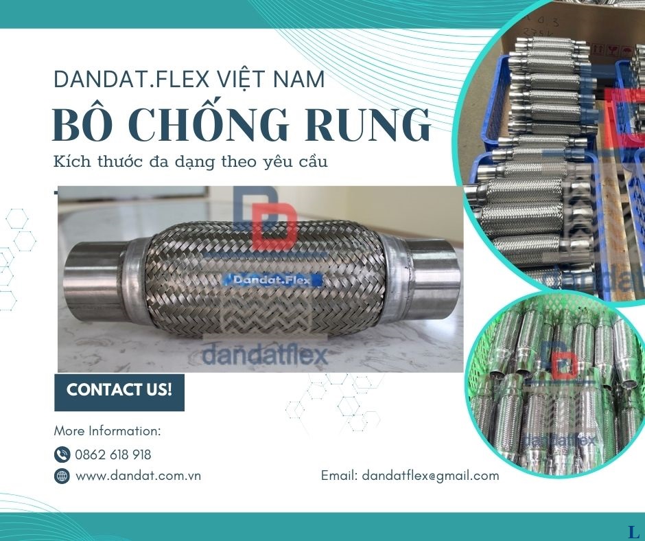 Bô xả mềm ô tô, Khớp nối inox, Ống mềm chống rung động cơ,Ruột gà inox