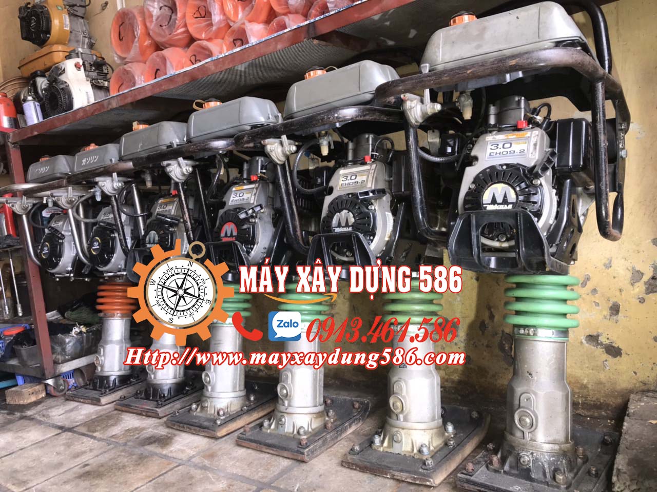 Máy đầm cóc nhật bãi MT55, MT55L, MT72 sẵn kho