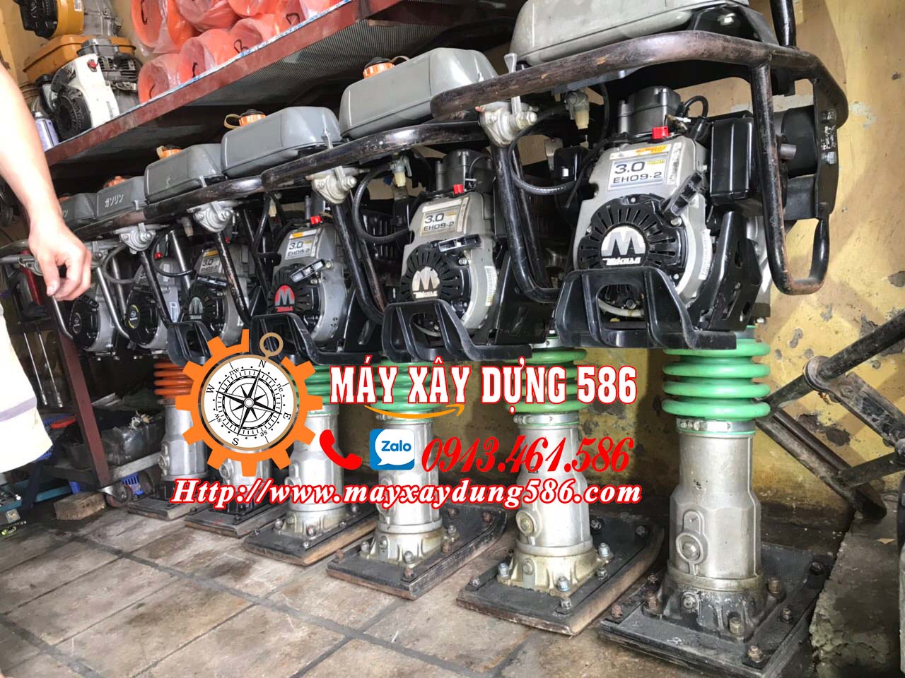 Máy đầm cóc nhật bãi MT55, MT55L, MT72 sẵn kho