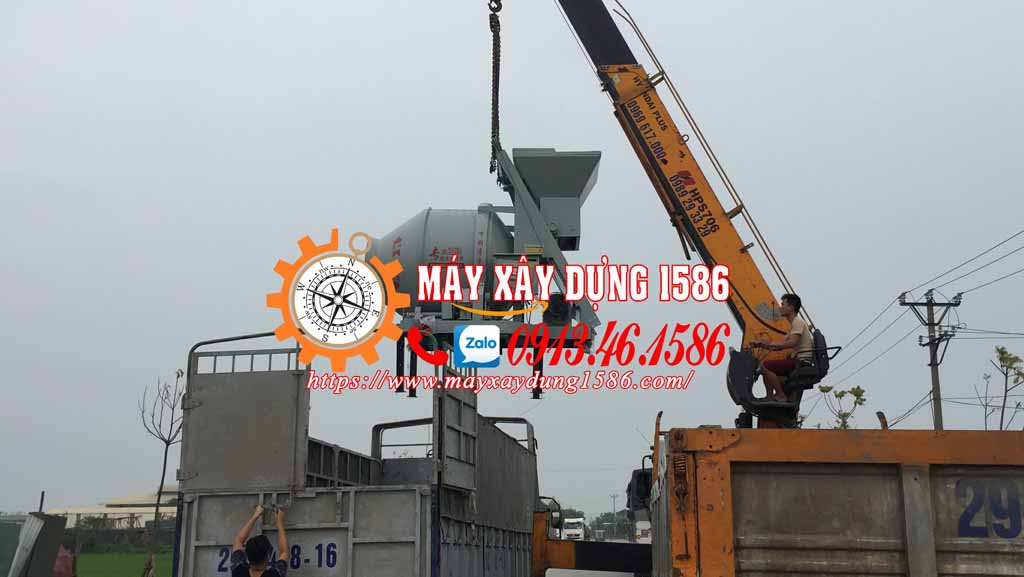 Máy trộn bê tông jzc350 hàng sẵn kho Hà Nội