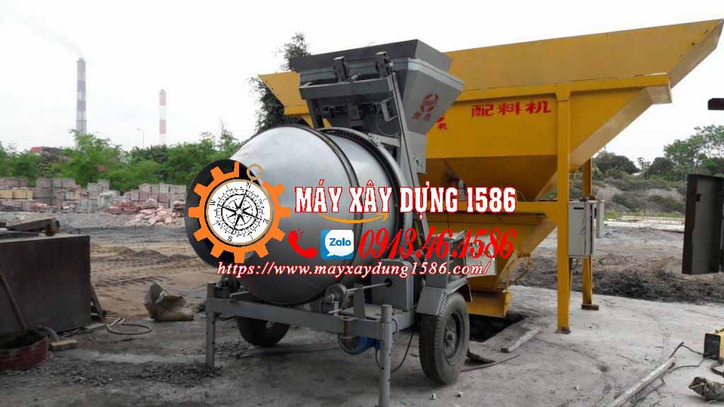 Máy trộn bê tông jzc350 hàng sẵn kho Hà Nội