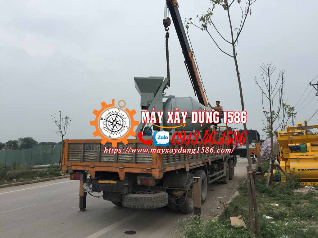 Máy trộn bê tông jzc350 hàng sẵn kho Hà Nội