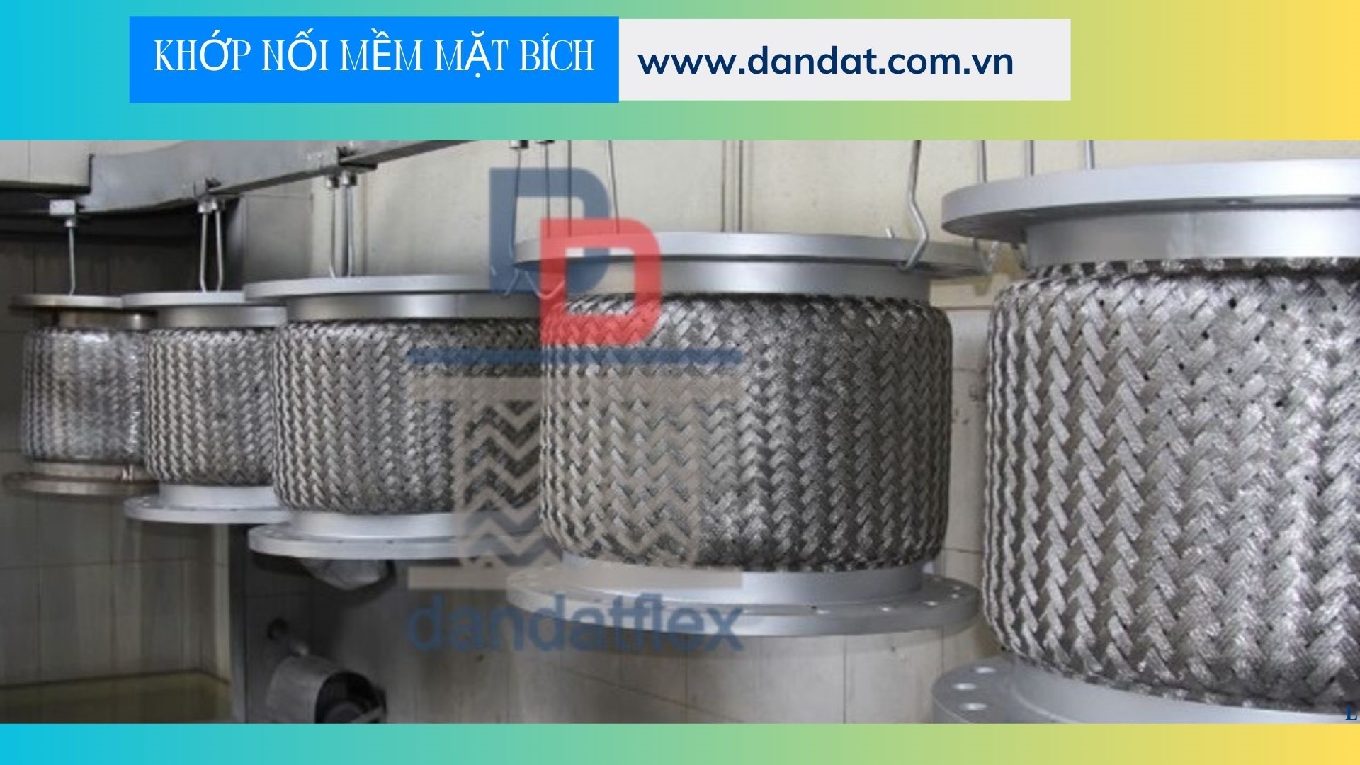 Khớp nối mềm công nghiệp, Ống mềm inox rắc co ren, khớp chống rung D80