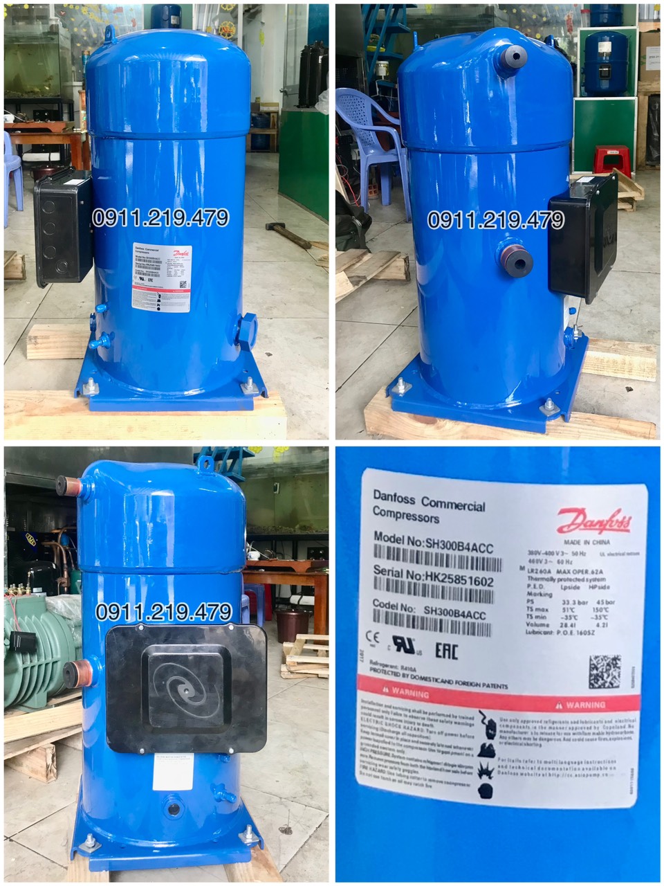 0911219479 bán block lạnh danfoss scroll 25hp SH300B4ACC CHÍNH HÃNG