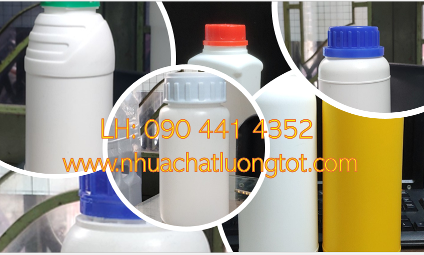 SX chai nhựa 1 lít HDPE, chai nhựa 500ml đựng thuốc trừ sâu, chai