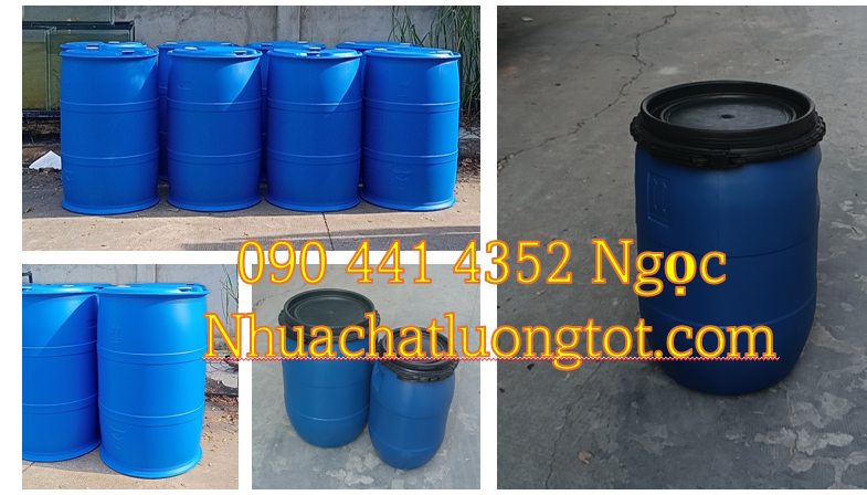 Bán thùng phuy nhựa 30L đựng thực phẩm, thùng phuy nhựa 50L đựng nước