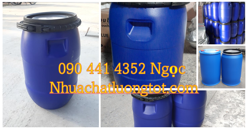 Bán thùng phuy nhựa 30L đựng thực phẩm, thùng phuy nhựa 50L đựng nước