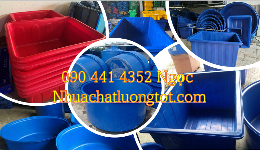 Gía bán thùng nhựa chữ nhật 100 lít, thùng nhựa vuông 500 lít trữ nước
