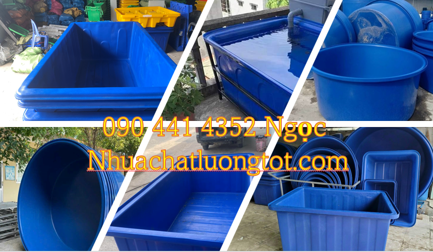 Gía bán thùng nhựa chữ nhật 100 lít, thùng nhựa vuông 500 lít trữ nước