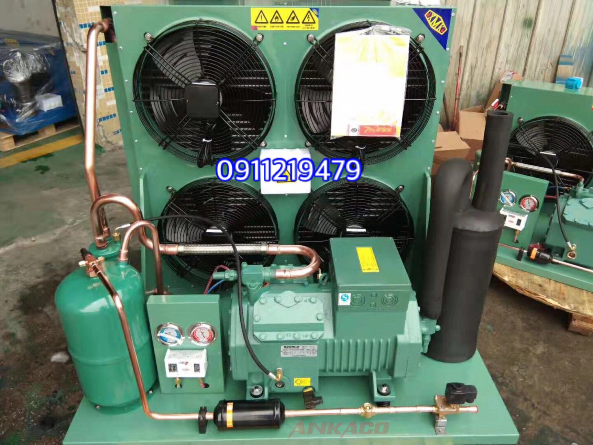 CUNG CẤP lắp đặt cụm máy nén kho lạnh bitzer 20hp 4NES-20Y tận nơi