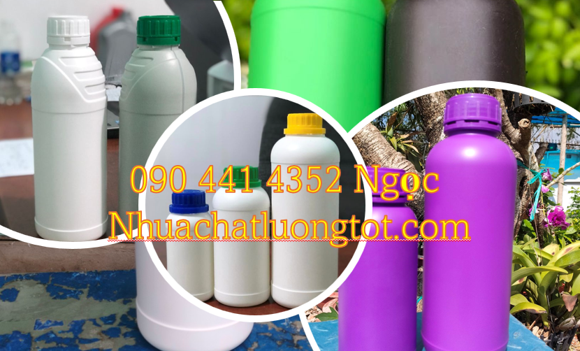 Mua chai nhựa 1 lít ở đâu, chai nhựa HDPE 500ml loại dày, chai nhựa