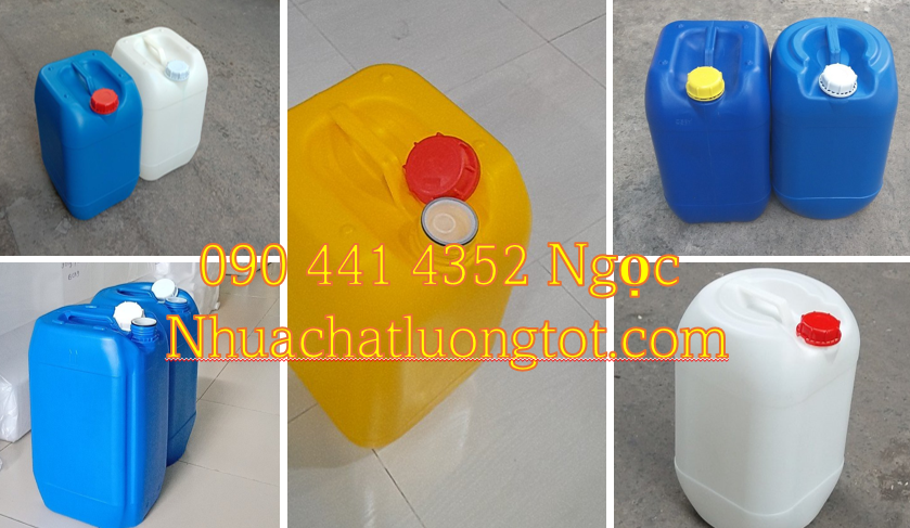 Bán can nhựa 10 lít giá sỉ, can nhựa 20 lít đựng phân bón, thùng nhựa