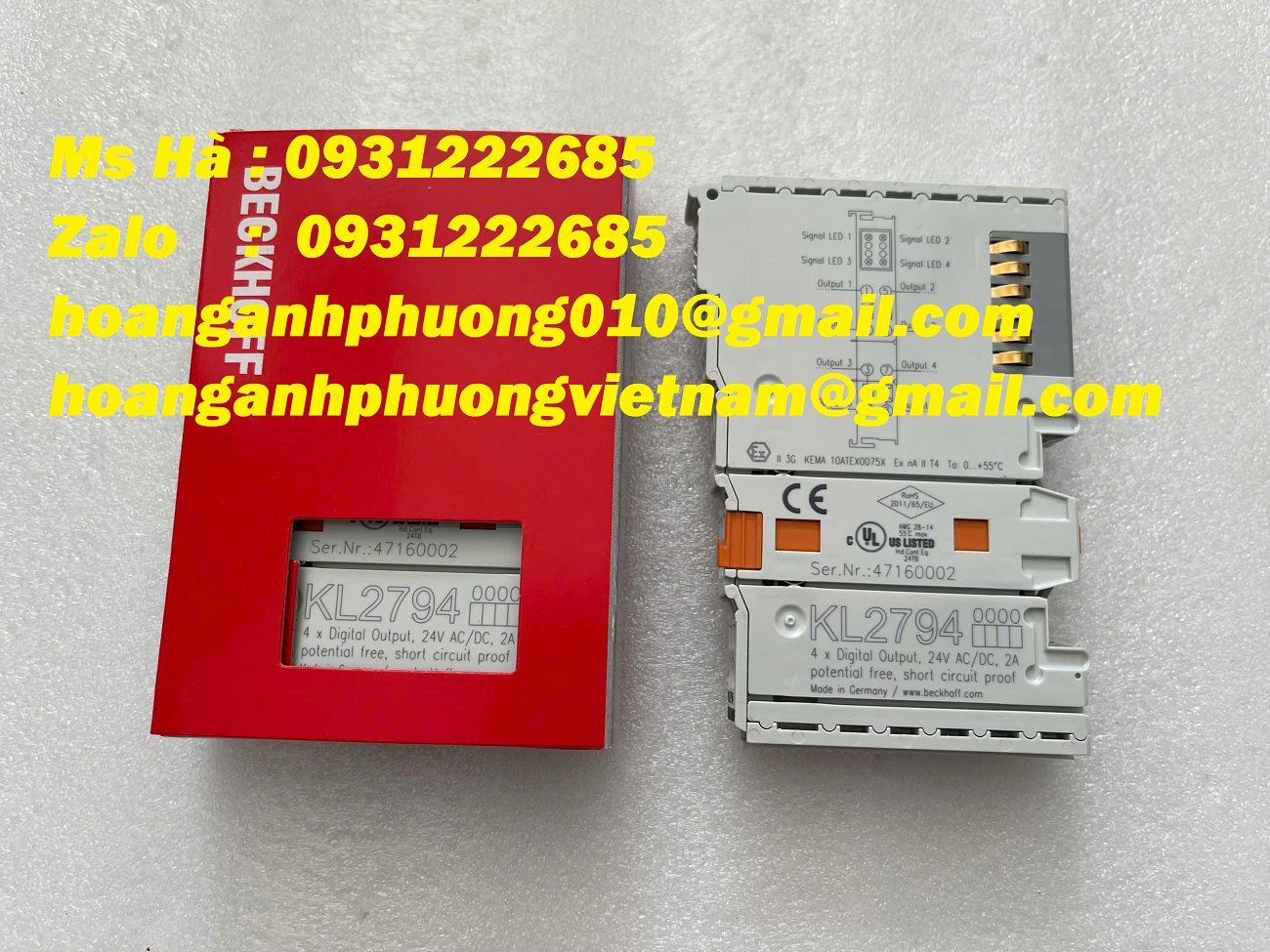 Beckhoff KL2794 - Chuyên phân phối hàng mới - giao toàn quốc