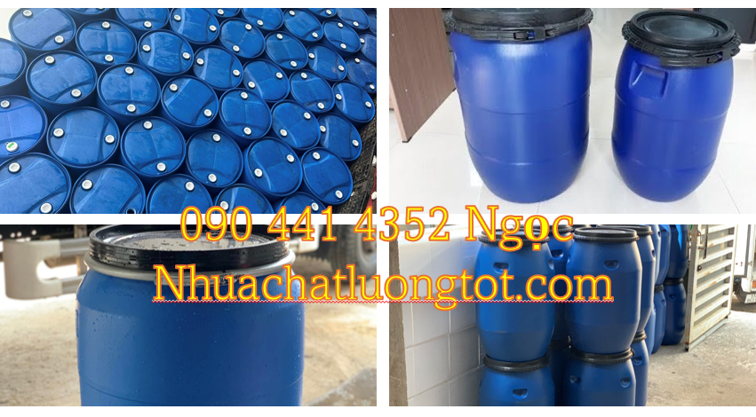 Thùng phuy nhựa 220l đựng hoá chất y tế, thùng phuy đựng hoá chất 120L