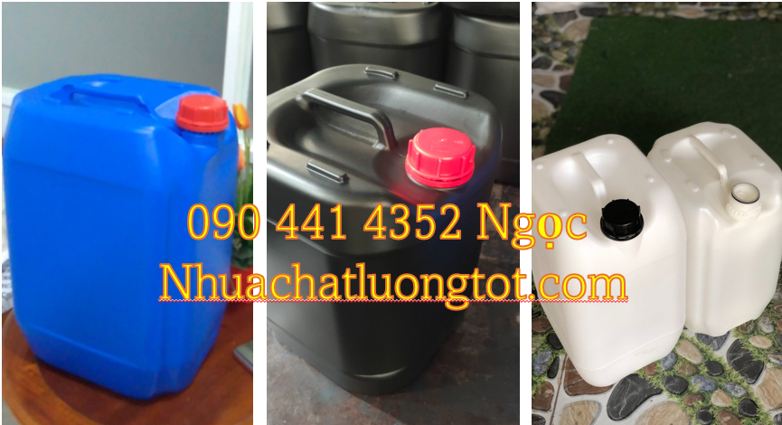 Can nhựa 10 lít đựng hoá chất, thùng nhựa 20 lít đựng axit, can nhựa