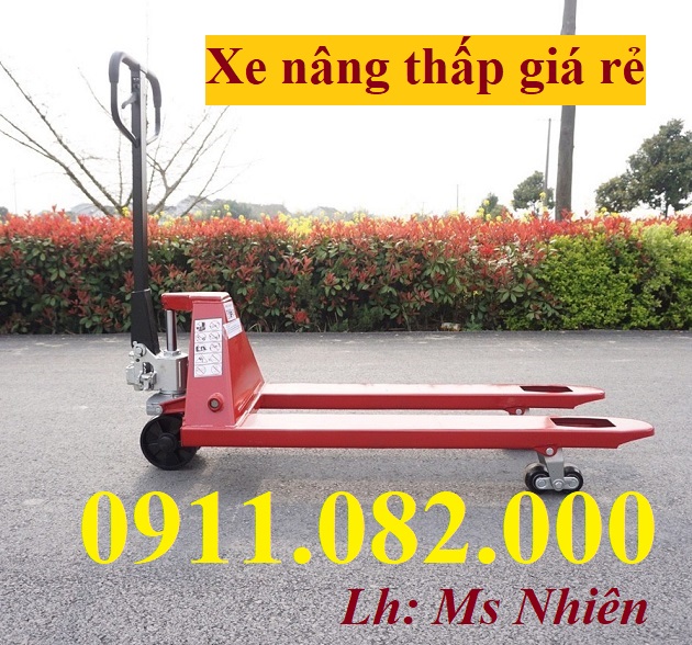 xe nâng tay thấp giá rẻ- xe nâng tay càng dài