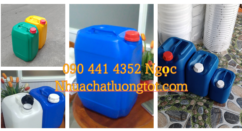 Bán can nhựa 10 lít màu đen, can nhựa 20 lít đựng thực phẩm,can nhựa