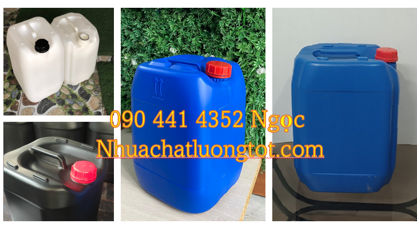 Bán can nhựa 10 lít màu đen, can nhựa 20 lít đựng thực phẩm,can nhựa