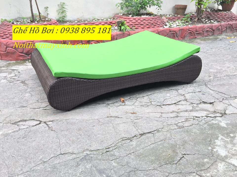 Xưởng ghế hồ bơi mây nhựa chính hãng giá gốc