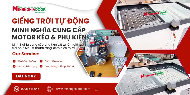 Giếng trời tự động HCM 2025 làm cho ngôi nhà thông thoáng